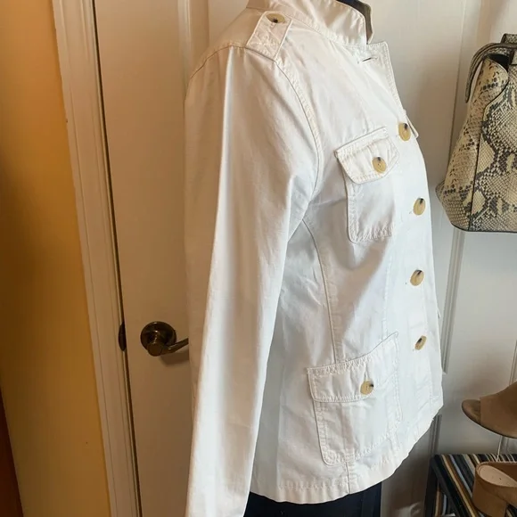 Talbots egg shell Utility safari Jacket - Picture 3 of 10
